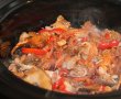 Tocanita de curcan cu ciuperci de padure la slow cooker Crock Pot-9