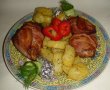 Pulpe in bacon cu cartofi la cuptor-1