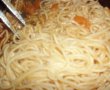 Spaghete în sos de morcovi cu pui-2