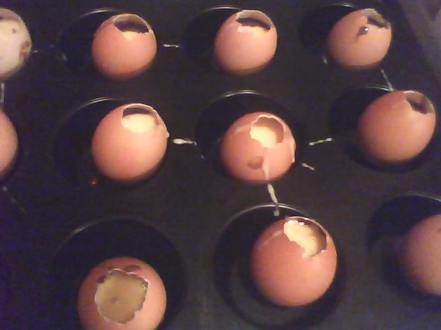 Mini checulete in coji de oua