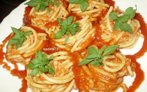 Retete Culinare - Spaghete  cu ciuperci (post)