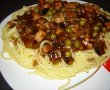 Spaghete cu sos de ciuperci si sunca-1