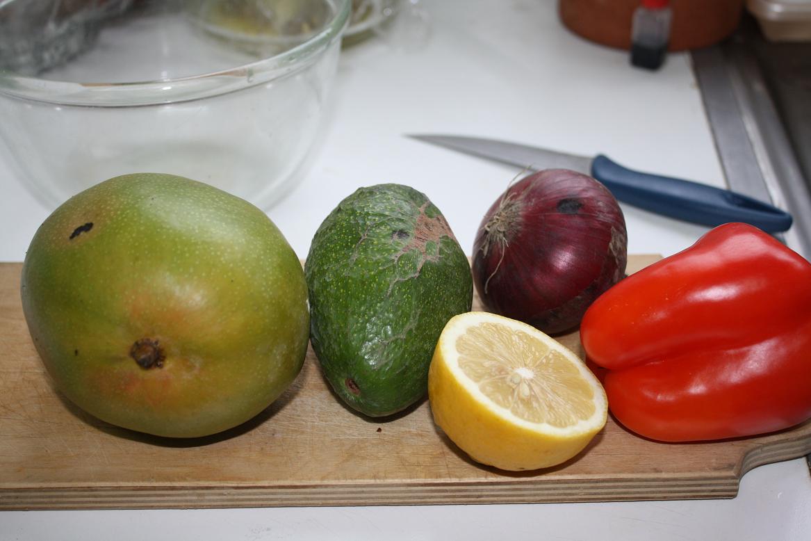 Mango & avocado salsa