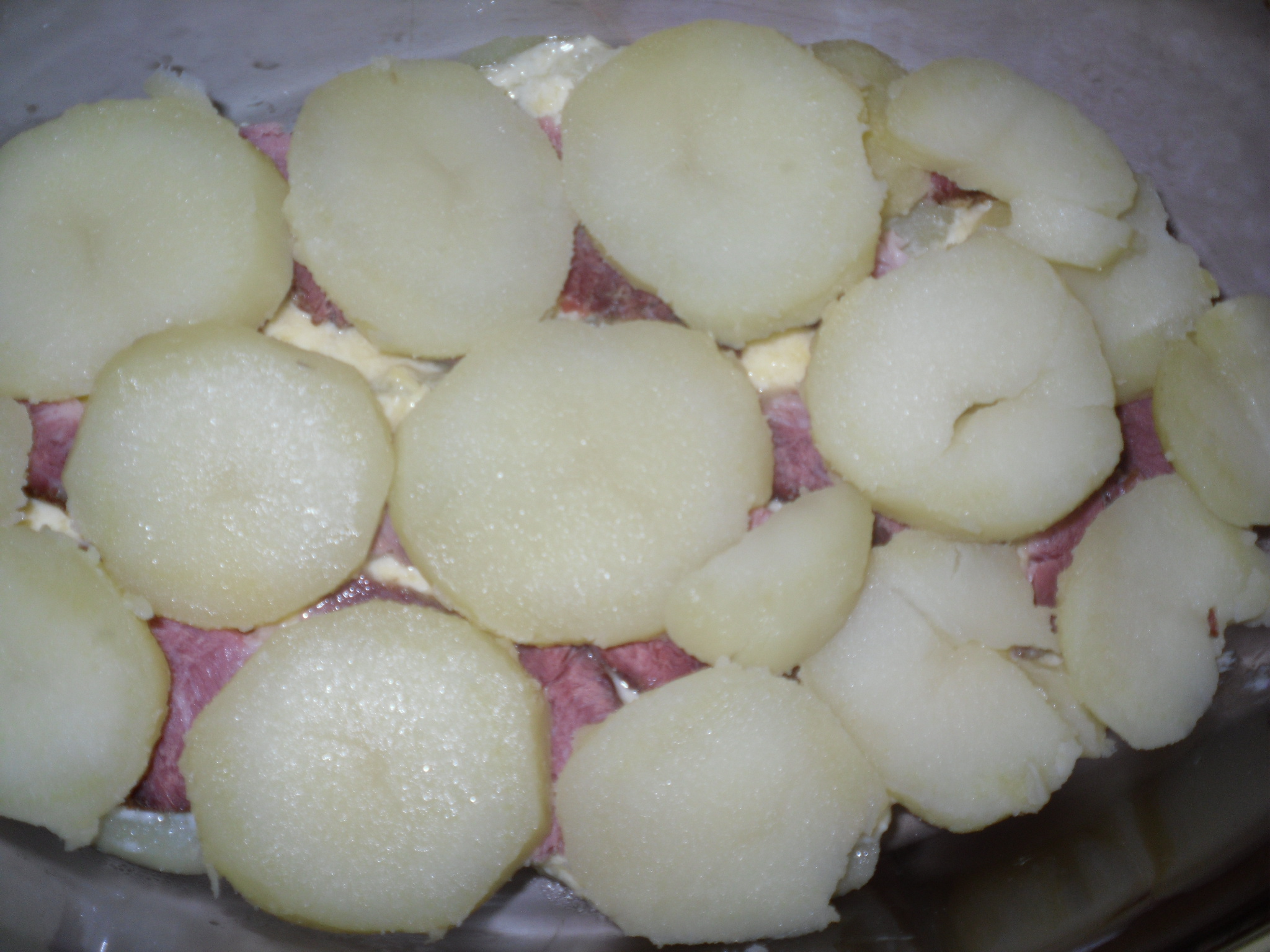 Cartofi frantuzesti cu jambon