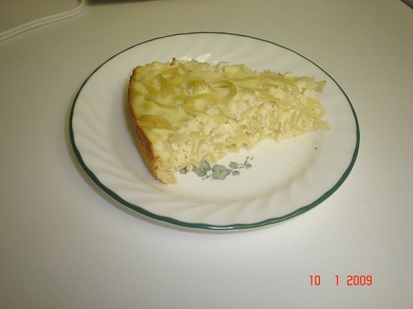 Budincă a la Mihaela cu brânză de vaci şi tăieţei