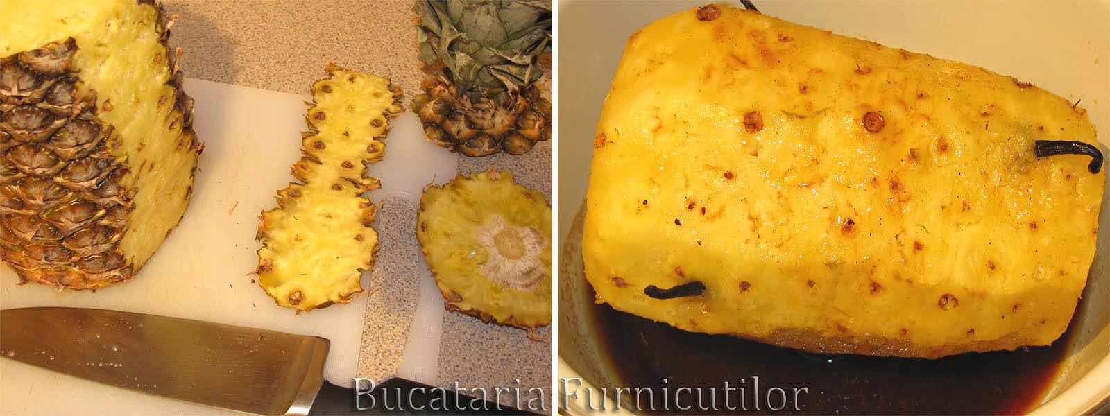 Ananas Copt cu Sos de Caramel