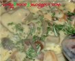 Spaghete cu ciuperci in sos cu branza cu mucegai-4