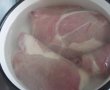 Felii de porc rumenite in sos dulce-1