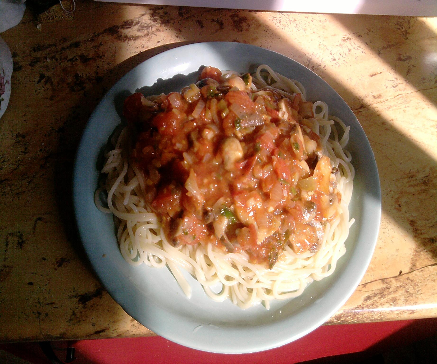 Spaghette cu legume