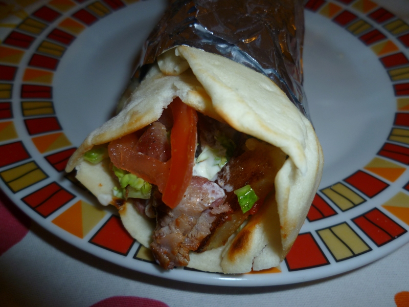 Kebab con piadine