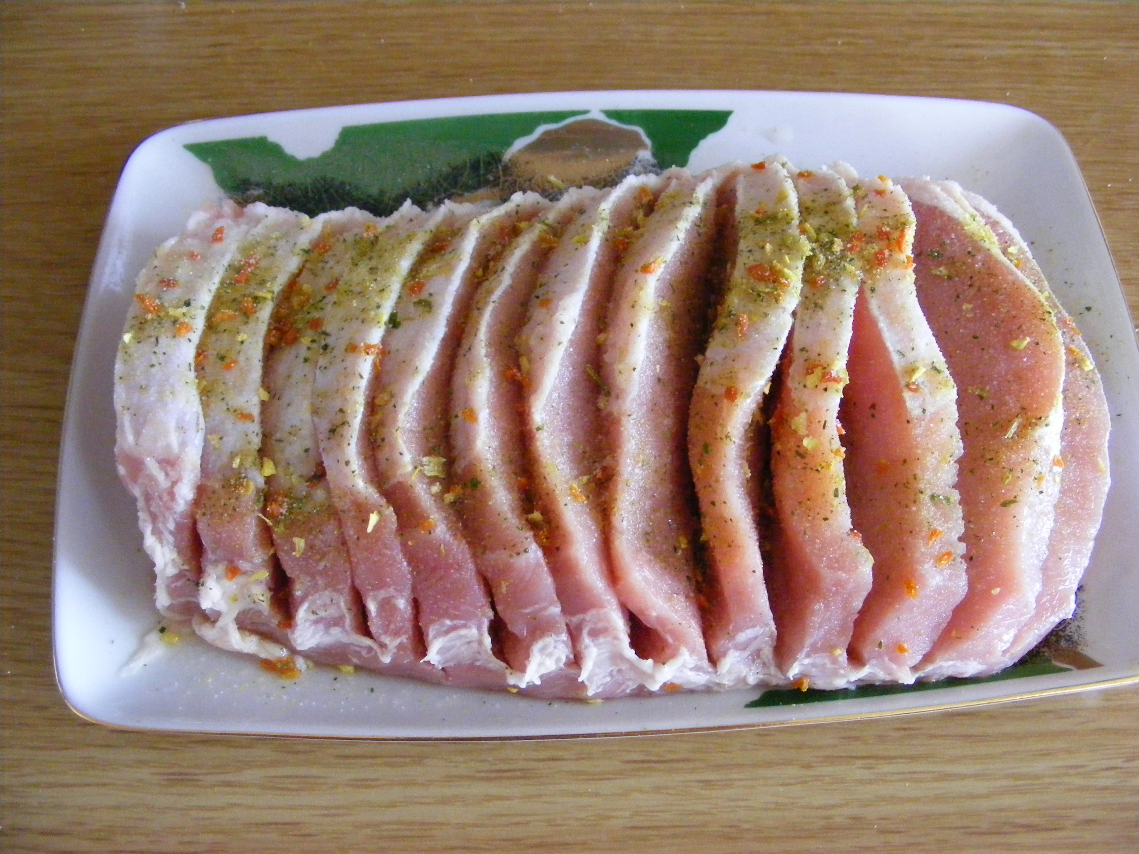 Muschi de porc cu condimente -la cuptor