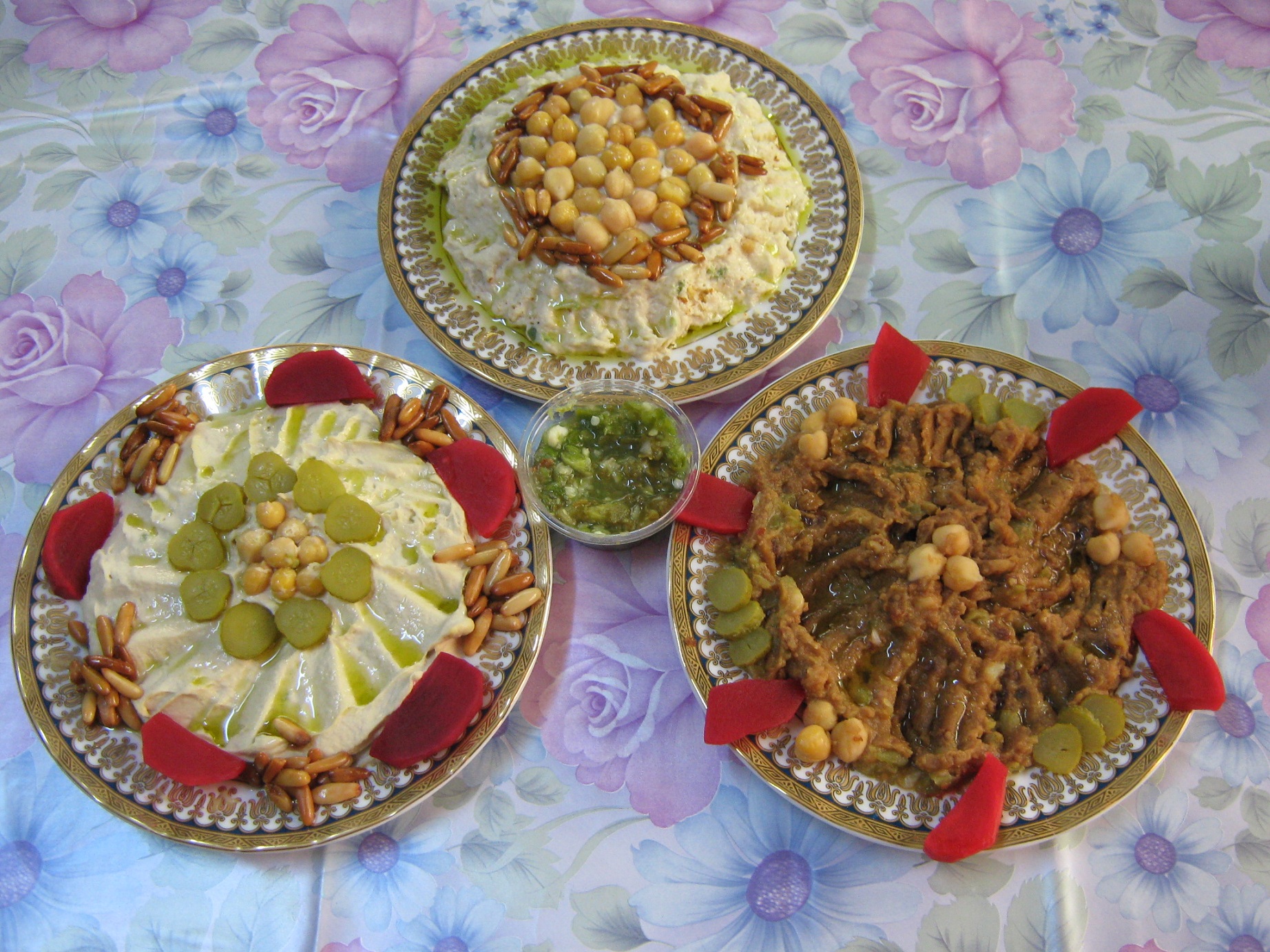 Micul dejun arab-1.Hummus bel tahini-Pasta de naut( de post)