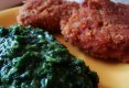 retete culinare - Spanac cu snitele de soia in crusta rosie 93418