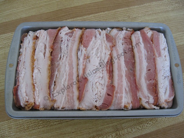 Terina de porc infasurata in bacon