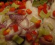 Peste pangasius la cuptor, cu legume si mamaliguta-2