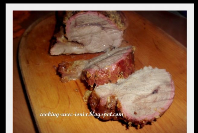 Mușchi de porc în muștar la cuptor