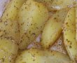 Cartofi aromati si ciuperci cu pulpe de pui la cuptor-4