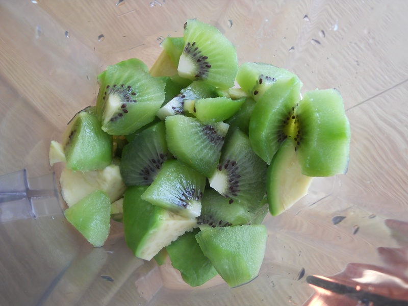 Inghetata de avocado si kiwi