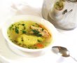 Supa de pui cu galuste de gris-1
