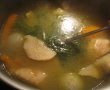 Supa strecurata de pui si legume cu galuste de gris-1