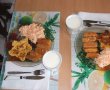 Mic dejun cu degeţele de caşcaval, omletă stea şi salată de ţelină-5