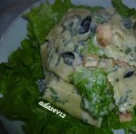 Salata cu paste in sos de branza
