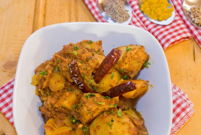 Curry de pui cu cartofi