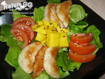 Salata de pui cu mango