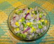 Salata cu orez, mazare, porumb si ton-4