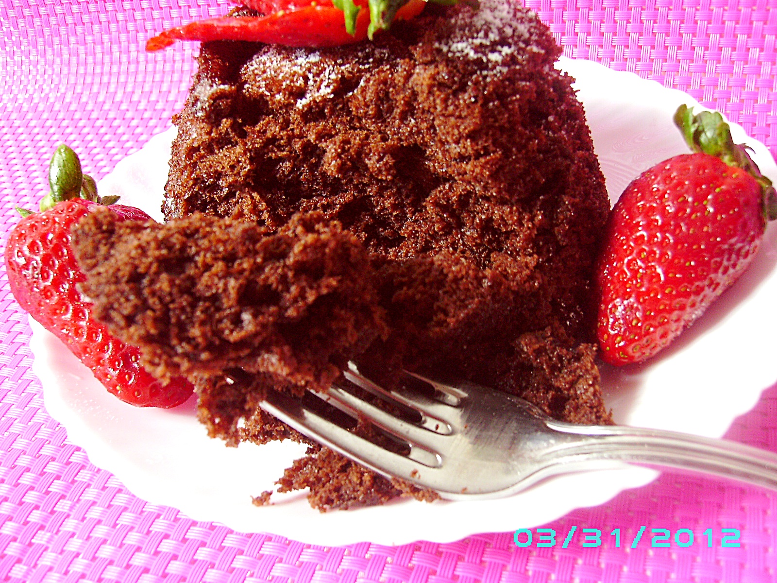 Chocolate Mug cake- Chec de ciocolată în 2 minute