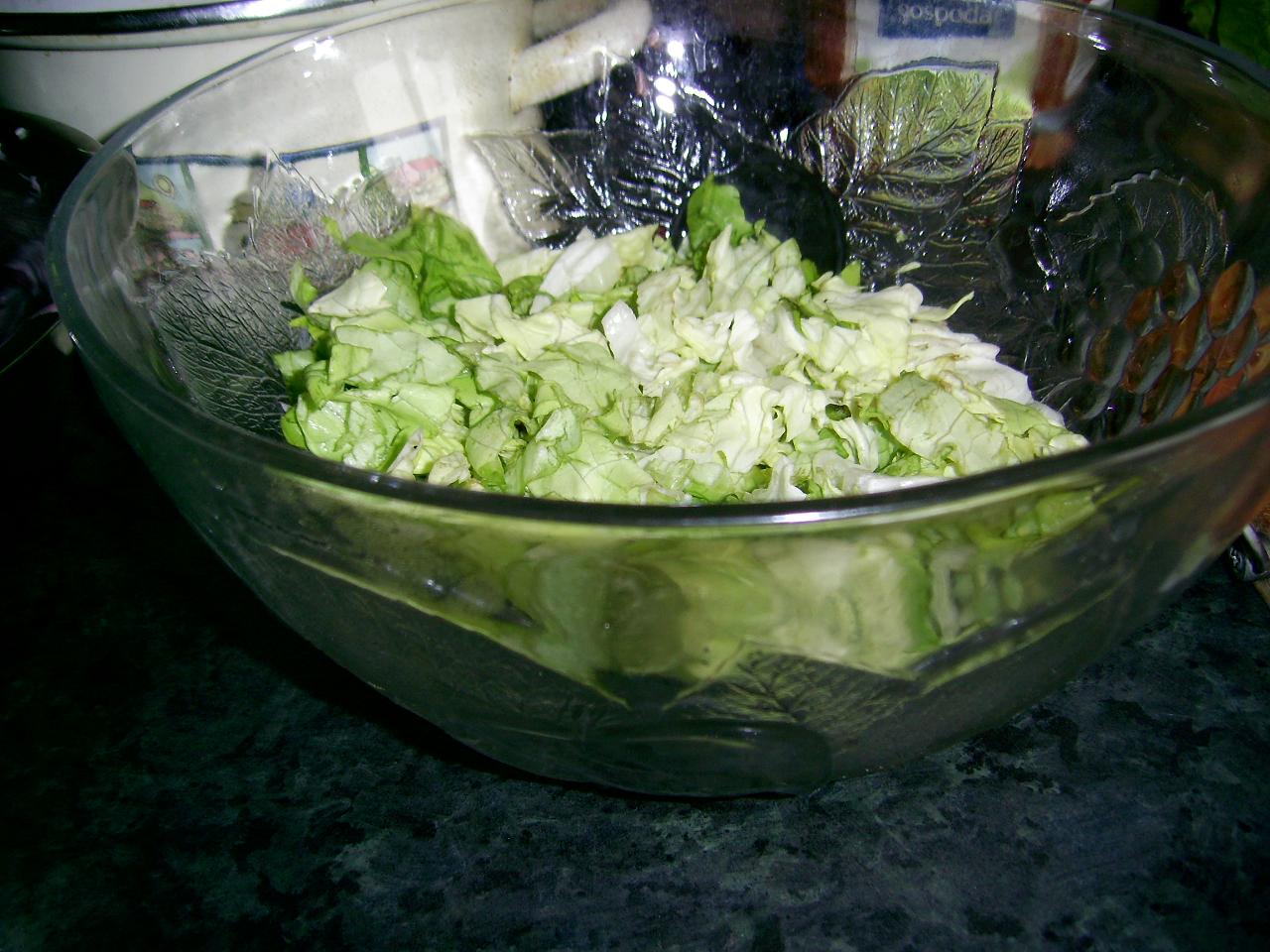 Salata persana  cu snitel umplut