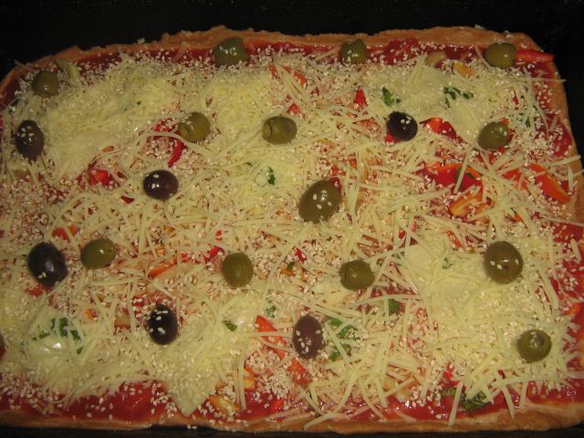 Pizza ovo -lacto-vegetariana