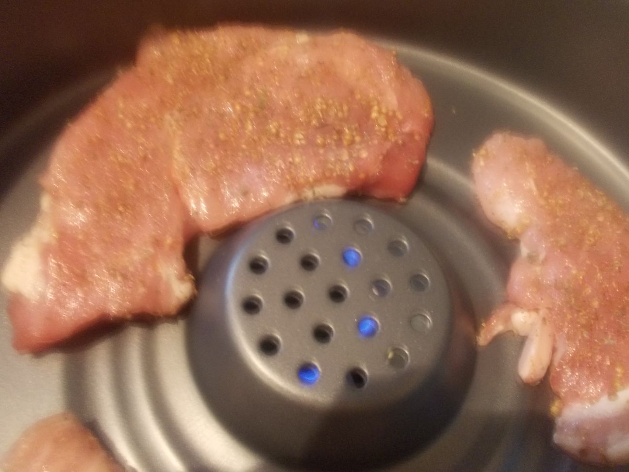 Cotlet de porc cu sos de rodii