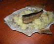 Salata de cartofi cu maioneza de telina si sprot afumat-3