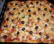 Pizza prosciutto funghi cu masline si porumb-4