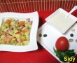 Salata de cartofi cu somon afumat si sos-5