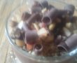 Desert rapid de vanilie cu ciocolata si mix de fructe-1