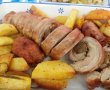 Rulada de porc cu carnat, si cartofi cu rozmarin-7