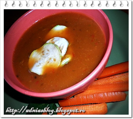 Supa-crema din legume deshidratate