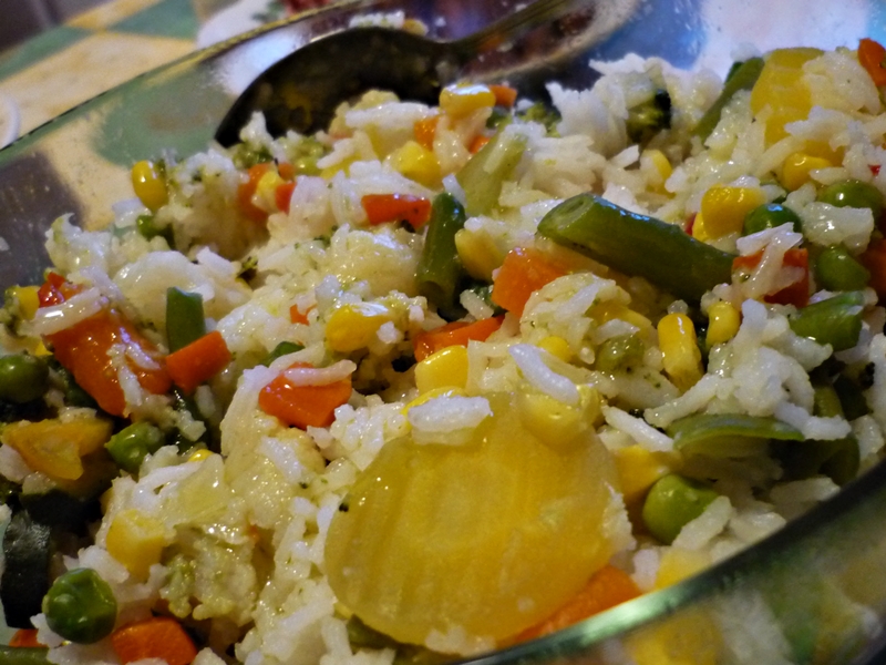 Salata de orez si legume (de post)