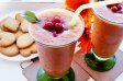 Smoothie de banane, caise si coacaze rosii