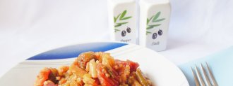 Mancare de legume la cuptor cu orez