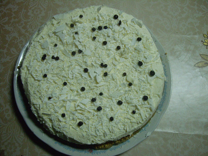 Cheesecake cu ciocolată albă şi ricotta