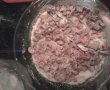 Musaca de cartofi cu carne de curcan, branzeturi si ciuperci-3