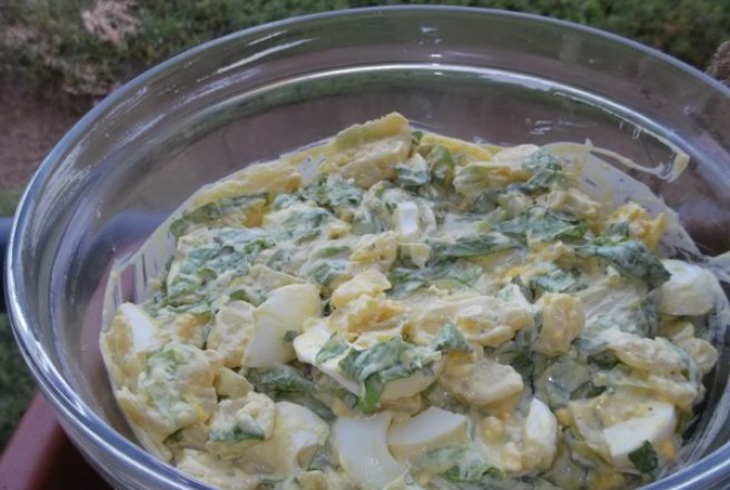 Salata de cartofi cu salata verde