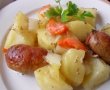 Cartofi cu carnati la cuptor-2