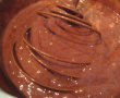 Desert prajitura cu blat ciocolatos si budinca de vanilie-2
