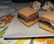Desert prajitura cu dulceata de prune si bezea cu nuca-12