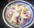 Salată de paste colorate cu hering în ulei-3