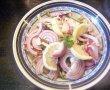 Salată de paste colorate cu hering în ulei-4